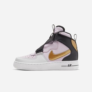 Pantofi Casual Nike Air Force 1 Inalti Baieti Negrii Metal Aurii | FLSY-93218